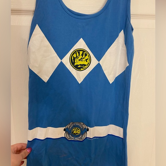 Mighty Fine Blue Power Ranger tank dress - Picture 2 of 3
